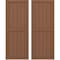 Ekena Millwork Americraft 6-Board Exterior Wood 2 Equal Panel Framed Board-n-Batten Shutters, ARW101BF621X75BTH, PR ARW101BF621X75BTH - alternate 1